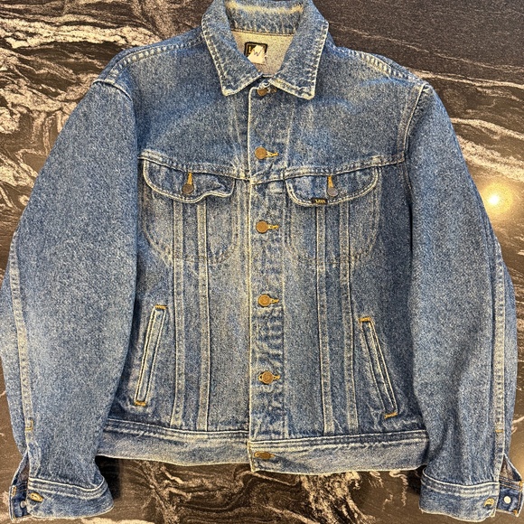 Vintage Lee Denim Jacket Mens Medium Blue Riders Trucker Workwear MiUSA USA 101J - Picture 1 of 15